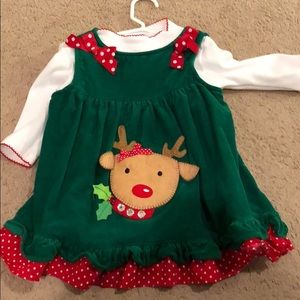 Toddler girls Christmas dress. Size 2t